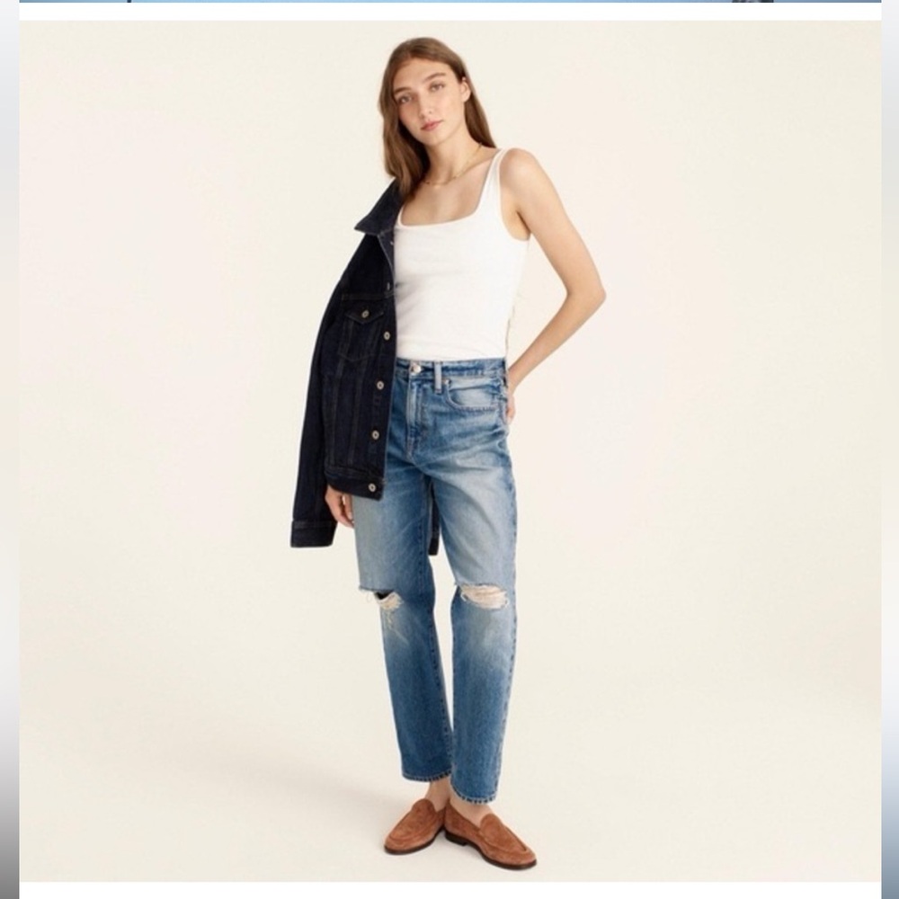 J. Crew Slouchy Boyfriend Jean in Southern Sky Wash Size 31